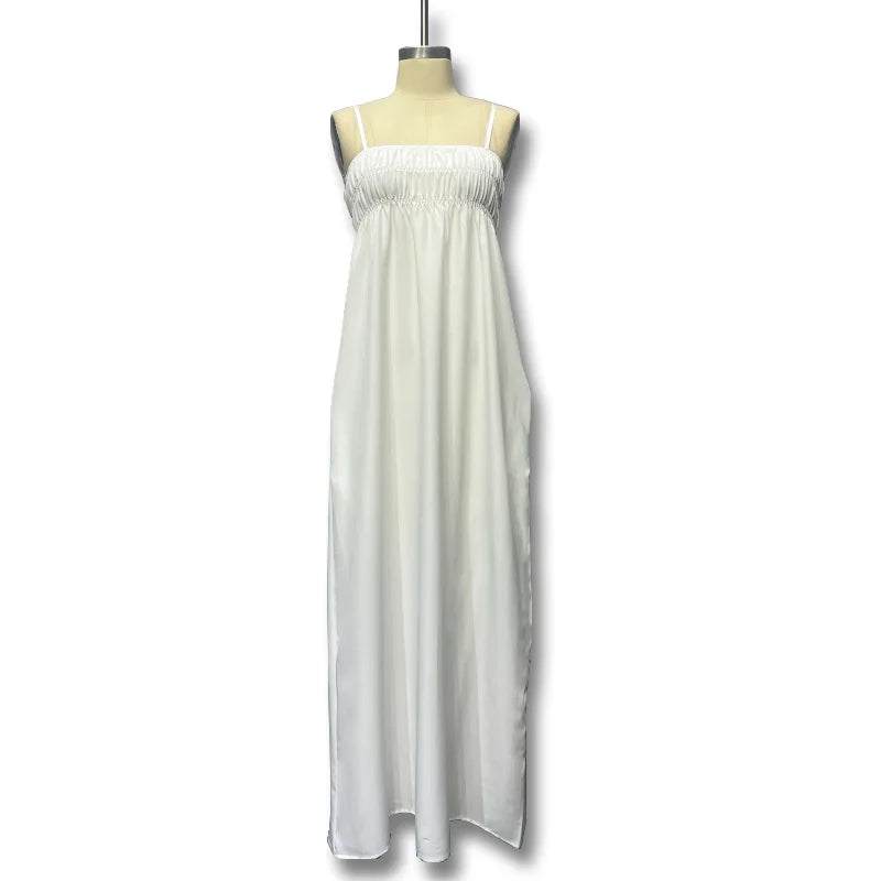 white Maxi Sundress