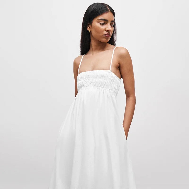 white Maxi Sundress