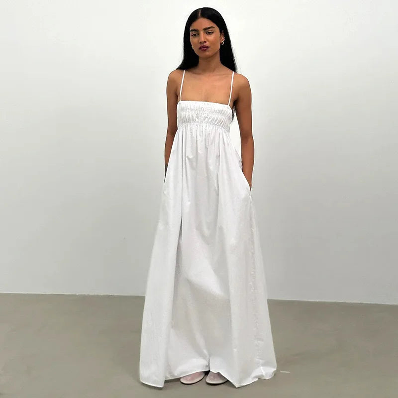 white Maxi Sundress