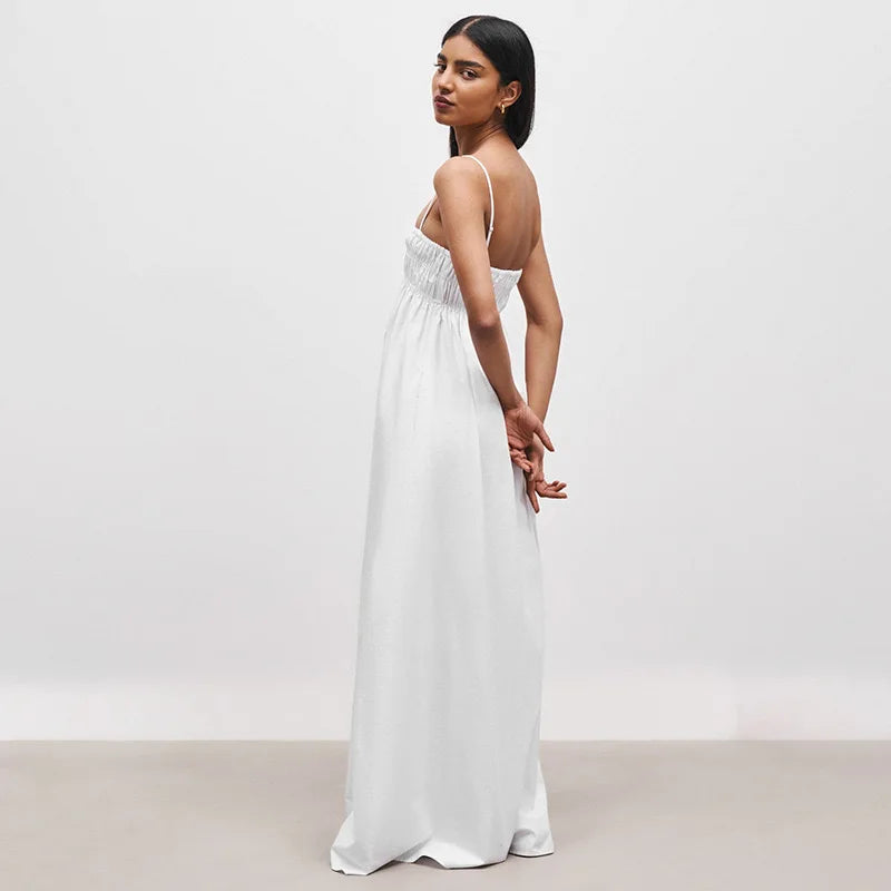 white Maxi Sundress