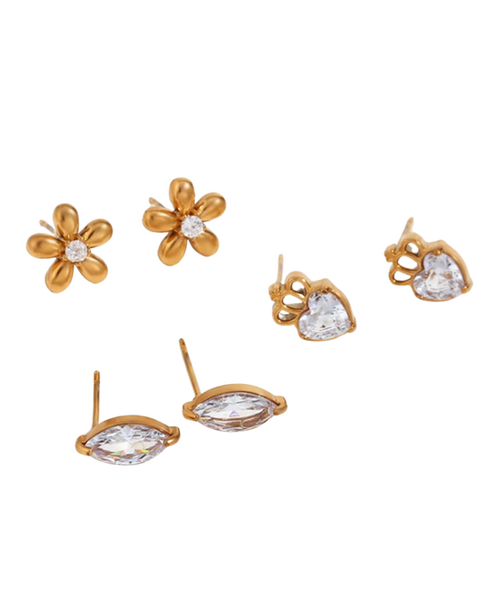 La Muses Mini Zircon Earrings